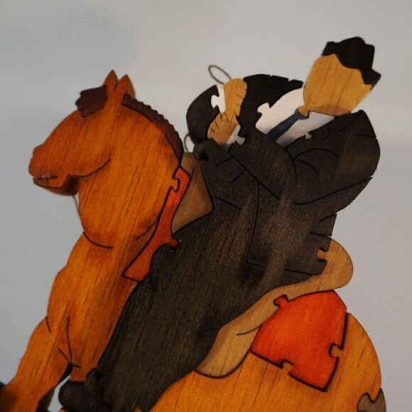 Fernando Botero Wood Puzzle Art Sculpture Man On A Horse Museum of Antioquia - Picture 5 of 9